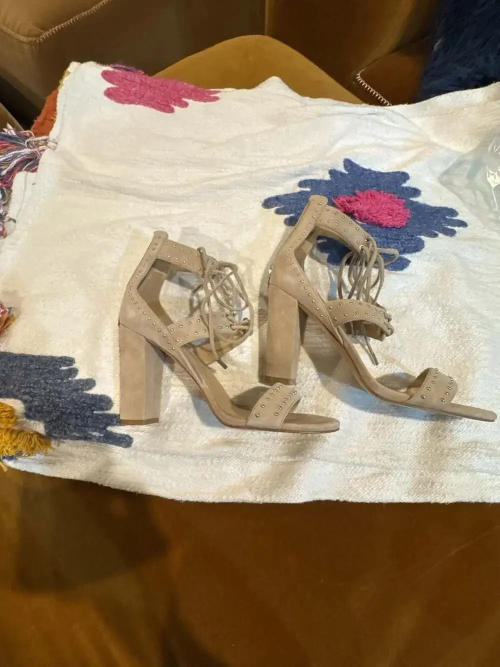 Women's Kendall And Kylie Block Heels Size 9.5 New...